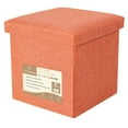 thumbnail image 5 of Folding Storage Ottoman Cube Space-Saving Storage Toy Box Foot Rest Stool Seat 11.8", 5 of 7