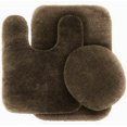 thumbnail image 1 of 3-Piece Bathroom Bath Mat Contour Rug Set with Toilet Lid Cover #6, 1 of 3