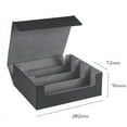 thumbnail image 5 of 1800+ Card Deck Case for Trading Cards, Magnetic Storage Box Top Side-Loading Game Cards Black+Red, 5 of 7