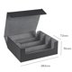 thumbnail image 5 of 1800+ Card Deck Case para Trading Cards, Magnetic Storage Box Top Side-Loading Game Cards Negro+Gris, 5 of 5