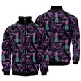 thumbnail image 3 of Chaqueta con estampado 3D de piña y frutas de moda para hombre, abrigo de calle de gran tamaño, chaquetas con cremallera para primavera y otoño, ropa para hombre, 3 of 4