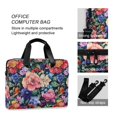 thumbnail image 4 of FORMRS 16" Laptop Bag Carrying Sleeve Case with Handle Travel Shoulder Briefcase, Vibrant Pink Floral Pattern, 4 of 8