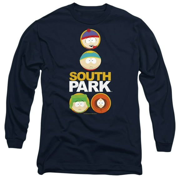 South Park Solid Circles Unisex Adult Long-Sleeve T Shirt,Solid Circles, X-Large