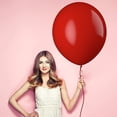 thumbnail image 3 of Prextex Red Jumbo Balloons - 30 Extra Large 18 Inch Red Balloons for Photo Shoot, Wedding, Baby Shower, Birthday Party and Event Decoration - Strong Latex Big Round Balloons - Helium Quality, 3 of 4
