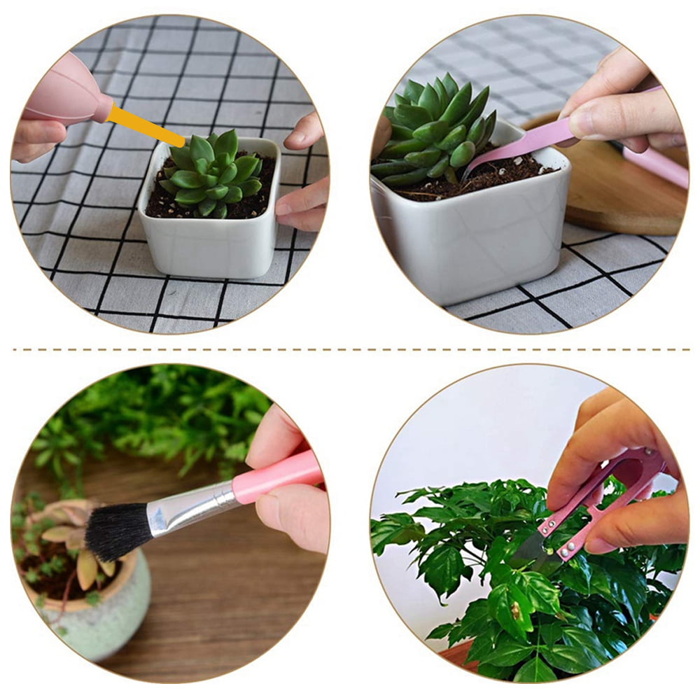 10 PCS Gardening Tools Set Bonsai Miniature Transplanting Succulent Planting Kit 