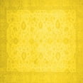 thumbnail image 1 of Ahgly Company Indoor Square Oriental Yellow Traditional Area Rugs, 8' Square, 1 of 4
