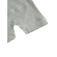 thumbnail image 3 of Xingqing Newborn Infant Babe Girl Boy Cotton Ribbed Knit Romper Button Shoulder Jumpsuit Overall Pants Summer Outfits, 3 of 6