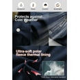 thumbnail image 5 of Chrisuno Men's Big and Tall Thicken Winter Coat Insulated Warm Parka Padded Puffer Jacket with Attached Hood Fleece Lined Navy Blue 6X, 5 of 5