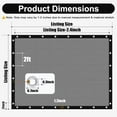 thumbnail image 6 of Shade&Beyond 4'X6'Sun Shade Cloth, 90% Pergola Shade Cover Canopy with Grommets, Sun Screen Fabric Tarp for Patio, Outdoor, Garden, Backyard,Light Gray, 6 of 7