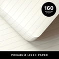 thumbnail image 4 of Lined Journal Notebook, (Light Grey), 160 Pages, Medium 5.6 in x 8 in - 100 GSM Thick Paper – Hardcover Journaling Notebook for Work, School & Note Taking, 4 of 8