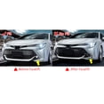 thumbnail image 3 of Ikon Motorsports 3PCS Front Bumper Lip Spoiler Lower Air Dam Chin Splitter Bodykit Replacement Compatible With 2019-2021 Toyota Corolla Auris 3rd E210 5-Door Hatchback Gloss Black, 3 of 7