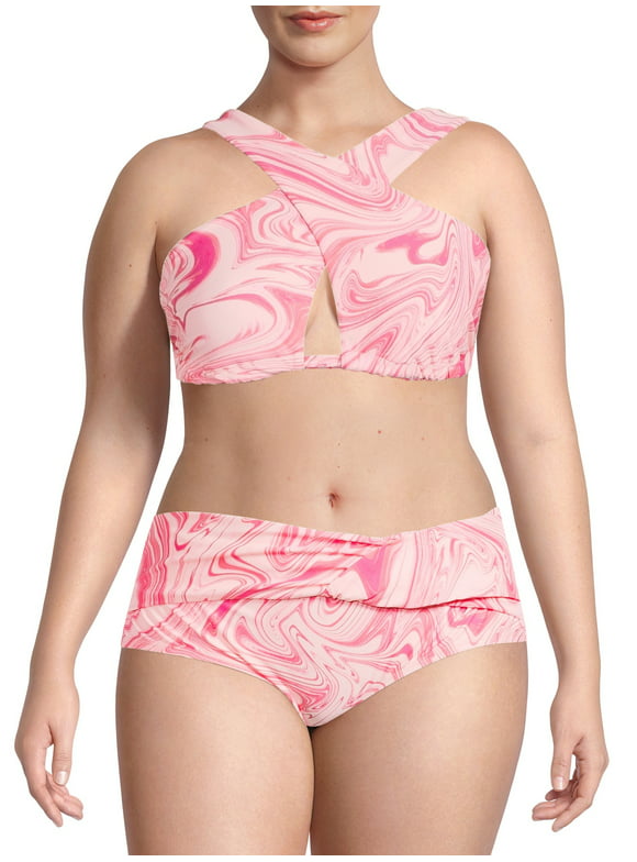Time and Tru Swimsuits in Time and Tru | Pink - Walmart.com