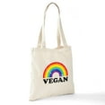 thumbnail image 6 of CafePress - Vegan Rainbow Tote Bag - Unisex Canvas Tote Bag, Beige, 1-Piece, 6 of 6
