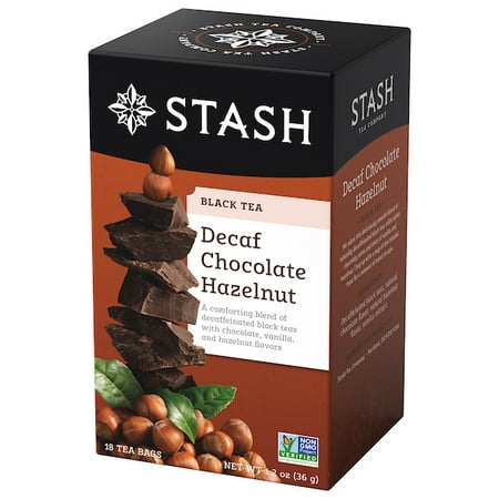 Stash Tea Decaf Chocolate Hazelnut Tea, 18 Ct, 1.2