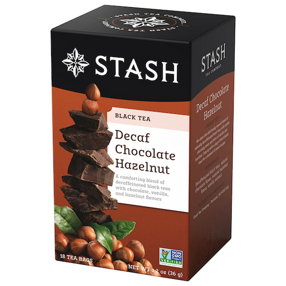 Stash Decaf Chocolate Hazelnut Tea Bags, 18 Count, 1.2 Oz