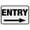 Warning Sign 4, variant on Entry Black And White (Left Arrow) Sign 8"x12" - Aluminum Tin Warning for Home Outdoor Garden, High-Visibility Directional Decor