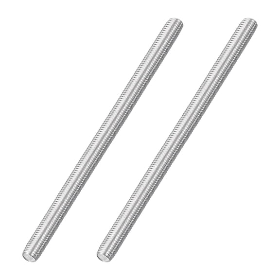 M10x170mm Fully Threaded Rod, 2Pcs 316 Stainless Steel 1.5 Pitch Threaded Screw