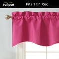 thumbnail image 4 of Eclipse Kendall Solid Scalloped Valance (1 Panel), 42 In Wide x 18 In Long, Raspberry, 4 of 5