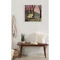 thumbnail image 5 of Kate and Laurel Sylvie Camping Tent 2 Framed Canvas Wall Art by Emily Kenney, 22x22 White, Contemporary Nature Art, 5 of 6