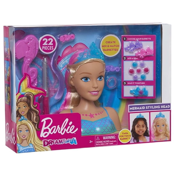 Set Barbie Dreamtopia Sirena Peinados y Accesorios Mágicos