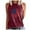Red, variant on DailyTrove Women's American Flag Bunny Tank Top - Polyester Patriotic & Summer Wear, Festive for July 4th