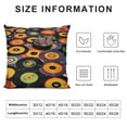 thumbnail image 5 of GOSMITH Record Square Cushion Covers Vintage Disc Print Throw Pillow Covers for Kids Decor CD Musical Pattern Pillow Covers Home Decor Guitar Instruments Popstar Party, 5 of 5