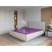 60% Semi-Waveless Hardside Waterbed Mattress Bundle with Two Fiber Layers, Liner, Fill/Drain Kit & Conditioner - No Frame, Size Queen