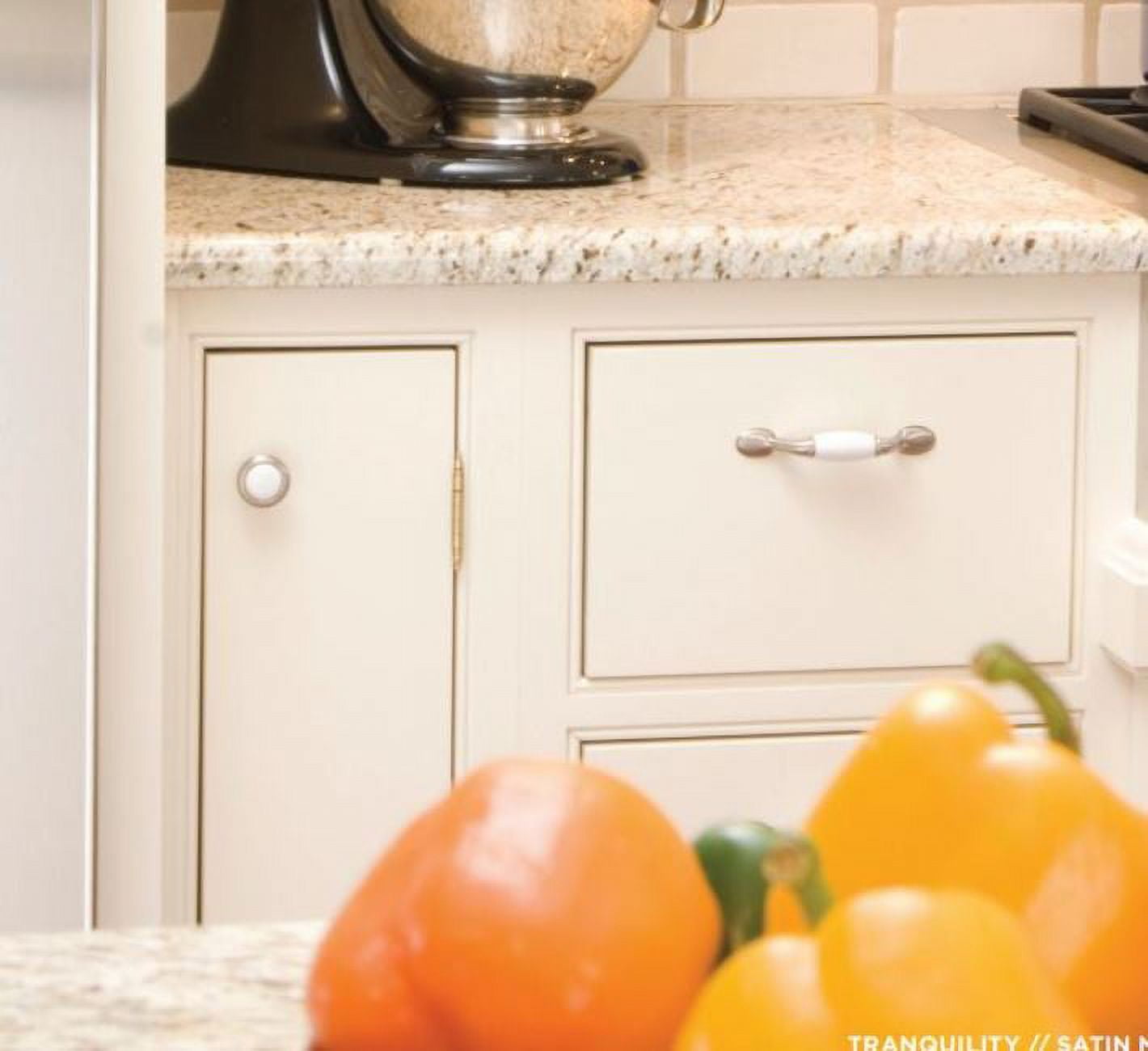 1-3/16" Dia. Tranquility Cabinet Knob - White
