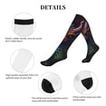 thumbnail image 4 of Compression Socks for Men Women -Whimsical Dragon Color Cool Knee High Compression Stockings for Men Women, 4 of 5