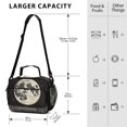 thumbnail image 4 of FORMRS Student Insulated Lunch Bag with Shoulder Strap Reusable Cooler Box for School, Beige Moon, 4 of 9