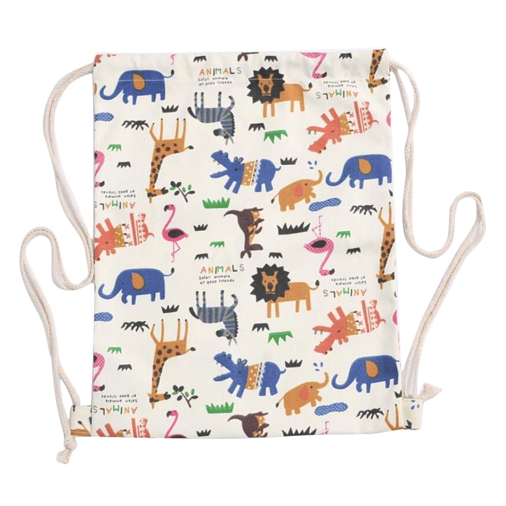 safari drawstring bolsa