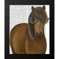 thumbnail image 2 of Fab Funky 15x18 Black Modern Framed Museum Art Print Titled - Horse and Flower Glasses, 2 of 5