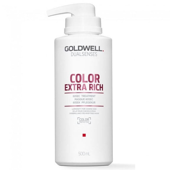16.9 oz , Goldwell Dual Senses Color Extra Rich - 60sec Treatment , Hair Beauty Product - Pack of 1 w/ Sleek Pin Comb