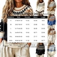 thumbnail image 2 of Sweaters for Women Fair Isle Turtleneck Long Sleeve Knit Pullover Loose Fit Soft Casual Tops, 2 of 4