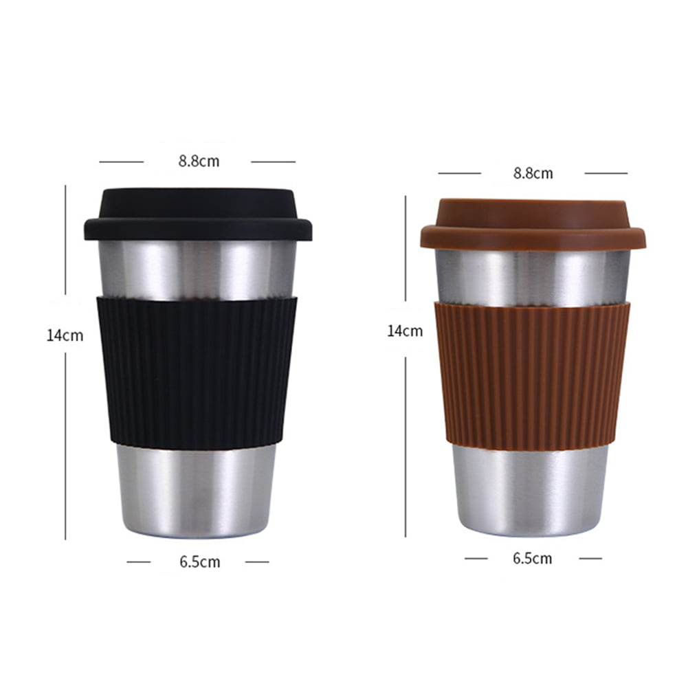 Reusable Coffee Cup Silicone Lid – Fits Any Tumbler, Water  Bottle, & Ceramic Coffee Mug – Dishwasher-Safe Ceramic Travel Mug Lid Keeps  Hot Cups Hot (Medium to Large - Grey)