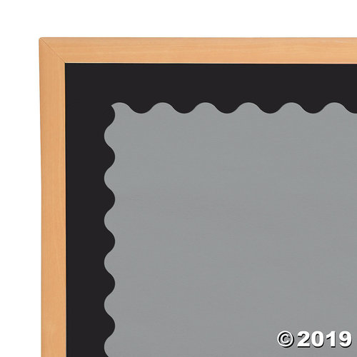 Black Scalloped Bulletin Board Borders