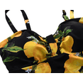 thumbnail image 4 of Hilor Womens 50's Retro Ruched Tankini Tops Ruffle Hem Swimsuit Tops, 4 of 6