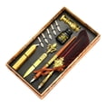 thumbnail image 2 of Quill Pen Ink Set Feather Dip for Red, 2 of 9