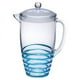 thumbnail image 1 of Jarra de agua de 2,5 cuartos con tapa, Jarra de plástico inquebrantable de remolino, Jarra de bebida, Jarra de jugo con boca BPA libre, 1 of 5