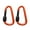 Orange, variant on Locking Carabiner Aluminum Alloy Carabiner Keychains Hook Clip D-shaped Buckle