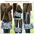 thumbnail image 4 of FORMRS Womens Shoulder Bag with Chain Strap Clutch Purse Cute Tote Handbag, Blue Cute Train Pattern, 4 of 7