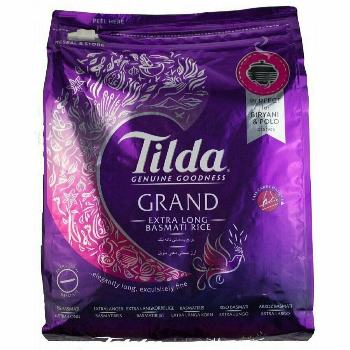 Tilda - Grand Finest Extra Long Grain Basmati Rice - 10 lbs