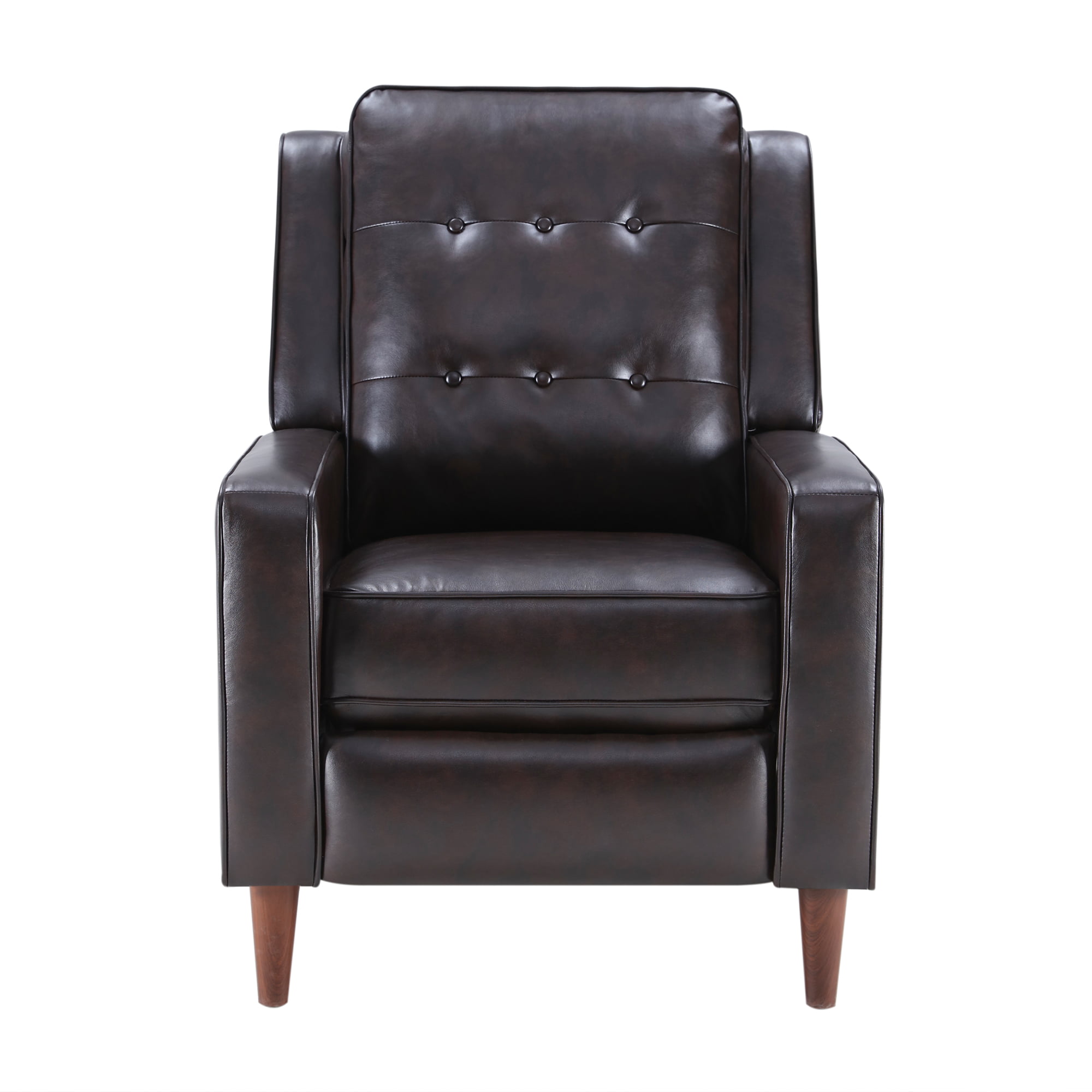 Back Recliner Chair Arm, Faux Leather Club Chair Recliner