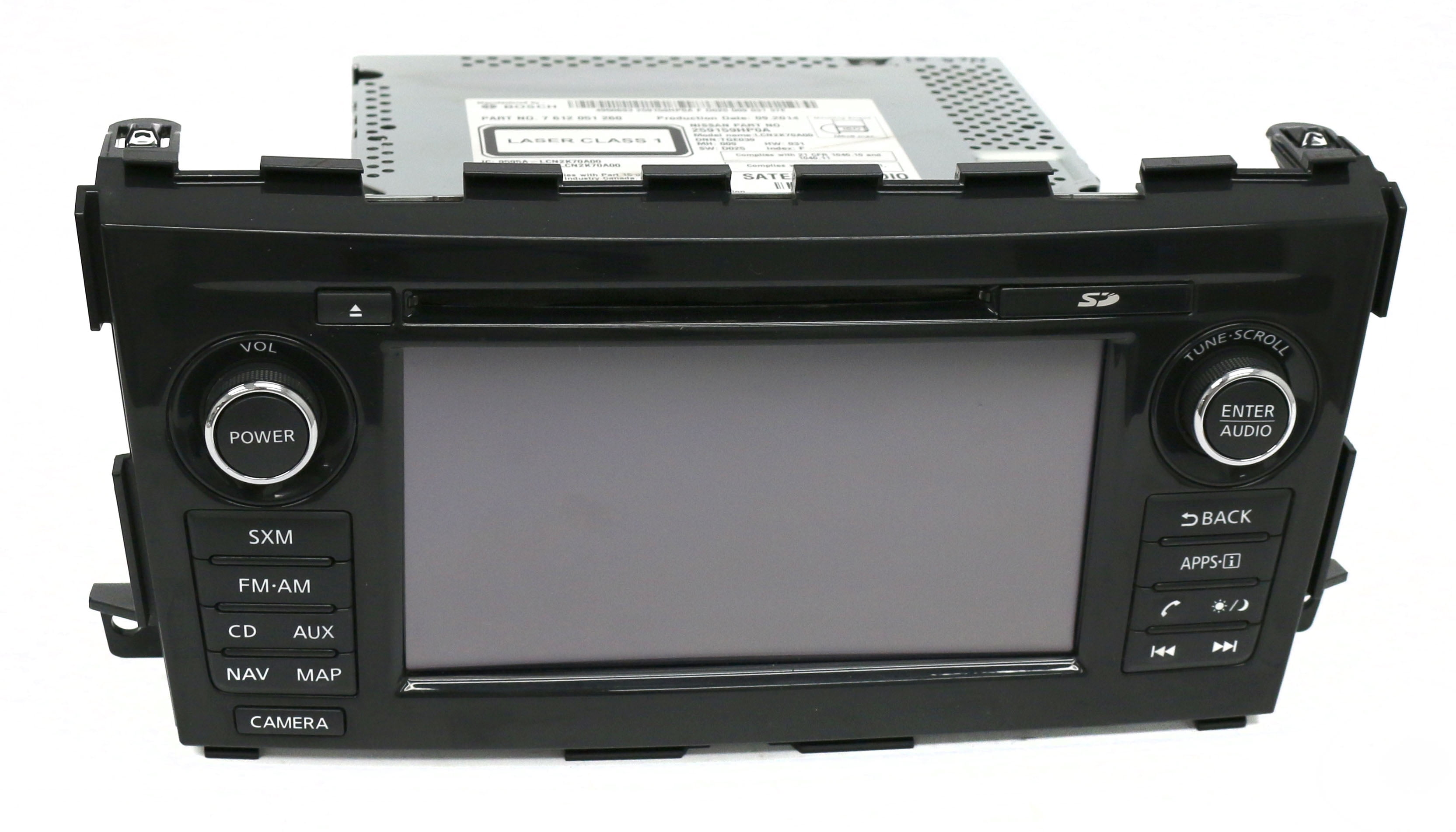 Restored 2015 Nissan Altima AM FM XM Radio Single CD Player w Display Screen - 259159HP0A (Refurbished)