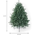 thumbnail image 3 of OasisCraft 4.5FT Pre-lit Christmas Tree Premium Hinged Blue Spruce Artificial Christmas Tree with 250 LED Lights, Full Xmas Tree, 3 of 8