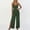 Army Green, variant on Women’s V Neck Adjustable Strap Side Slit Jumpsuit with Pockets, Wide Leg Romper for Summer Beach Vacation and Daily