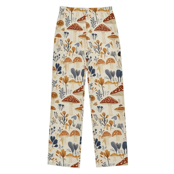 joogoo Mushrooms Pattern Pajama Pants Pj Bottoms Sleepwear Lounge L
