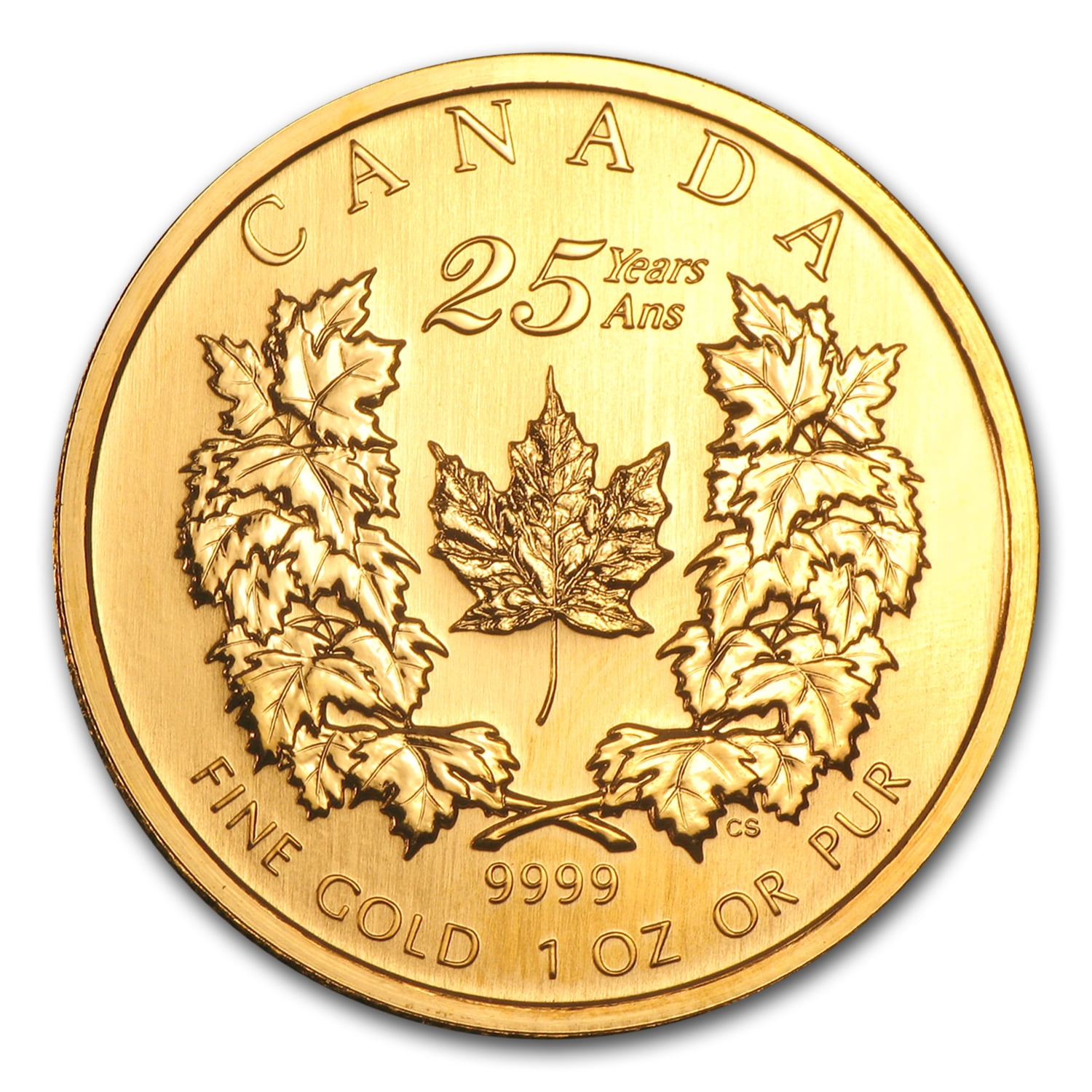 Royal Canadian Mint 2004 Canada 1 oz Gold Maple Leaf BU (25th