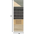 thumbnail image 3 of Bunbury Contemporary Runner Rug - Black, Peach, Teal - 2'6" x 8' Runner, 3 of 10