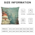 thumbnail image 5 of Creowell Double Sided Pillow Covers Lovely Sprite Christmas Gnome Standing in Snowfall Winter  Square Cover Cushion Covers Pillow Slip Covers Decorative, 5 of 5